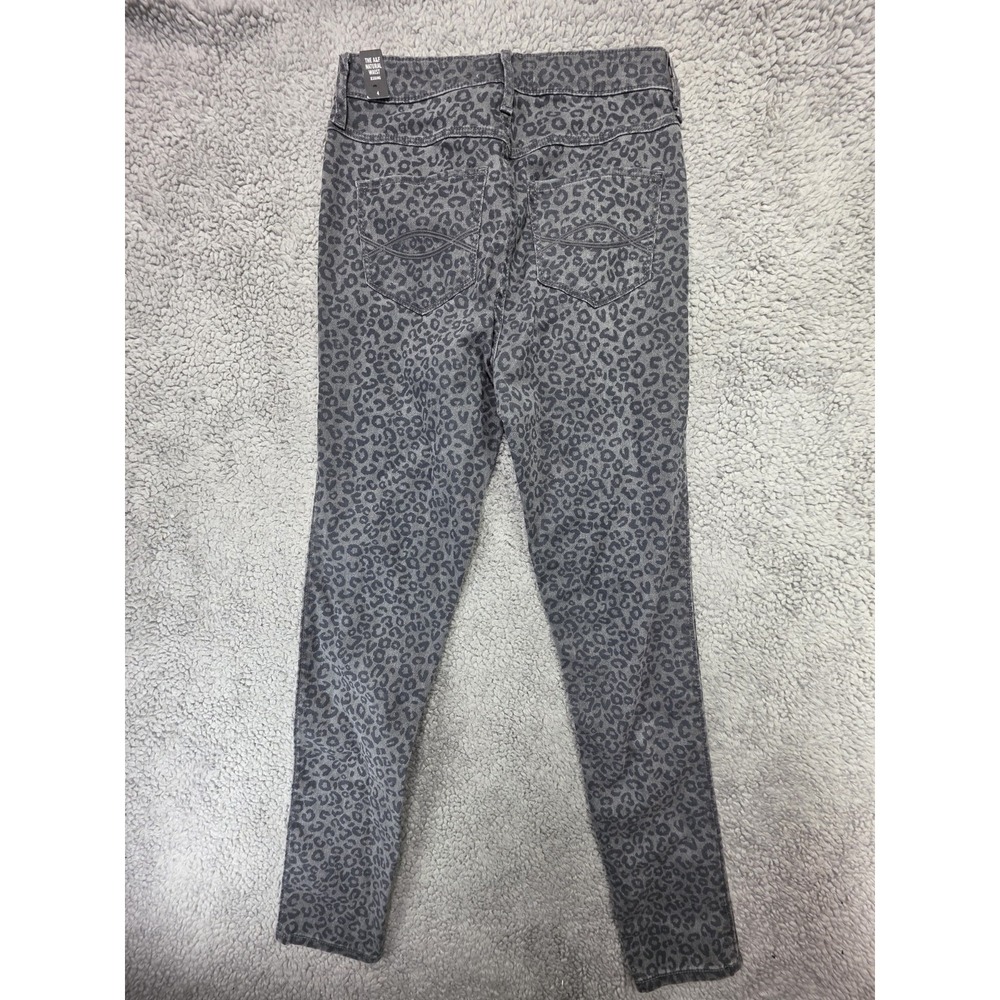 Abercrombie & Fitch Jeggings Womens Size 4 Gray Leopard Print Skinny High‎ Rise - Picture 7 of 9